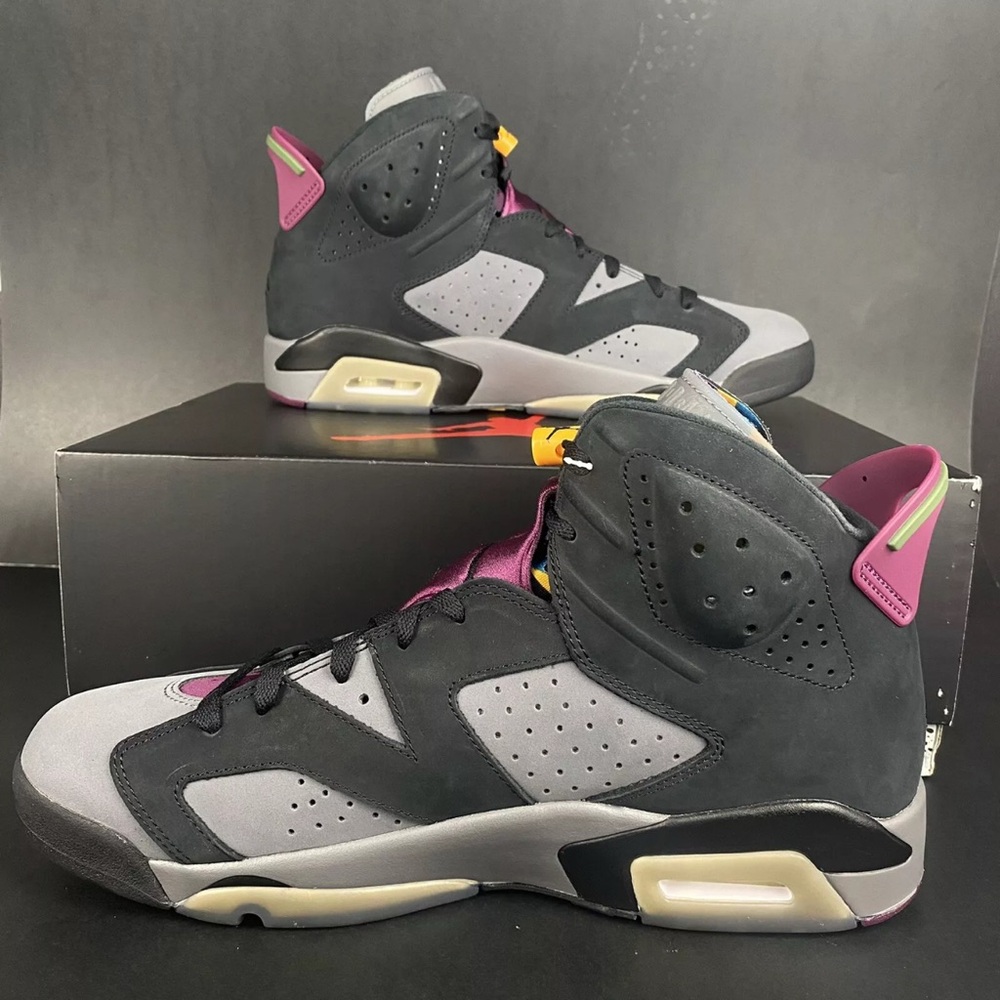 Jordan 6 Retro Bordeau CT8529 063 Black/Light Graphite Size 12